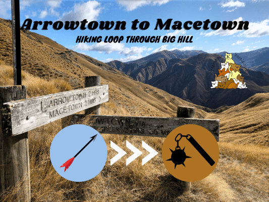 Hiking from Arrowtown to Macetown